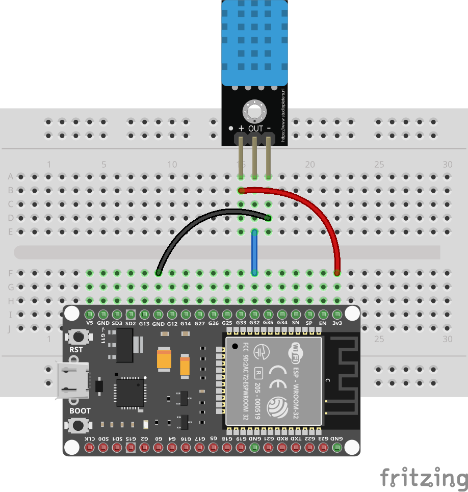 DHT11 wiring diagram