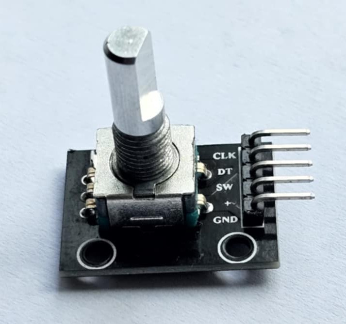 A picture of a rotary encoder.
